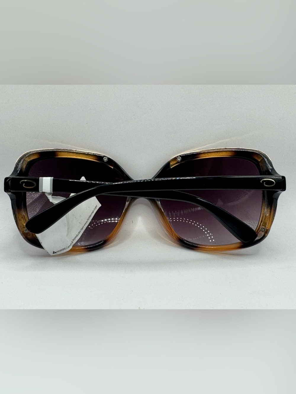 Oscar de la Renta Tortoiseshell Sunglasses with Black Temples